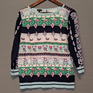 Printed Talbots sweater Large size